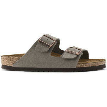 Birkenstock Arizona Birkibuc Stone (Women’s) (151211)