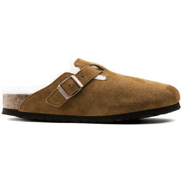 Birkenstock Boston Shearling (Medium/Narrow Fit) Suede Leather Mink (1001141)