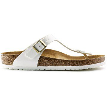 Birkenstock Gizeh Patent White (Women’s) (1005299)