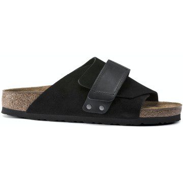 Birkenstock Kyoto Oiled Leather Suede Black (1018121/1018122)