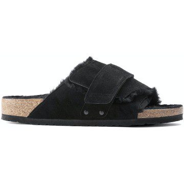 Birkenstock Kyoto Shearling Suede Black (1023177/1023229)