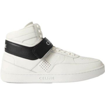 Celine CT-03 Leather High-Top Sneakers White Black (1.34526771515047e+16)