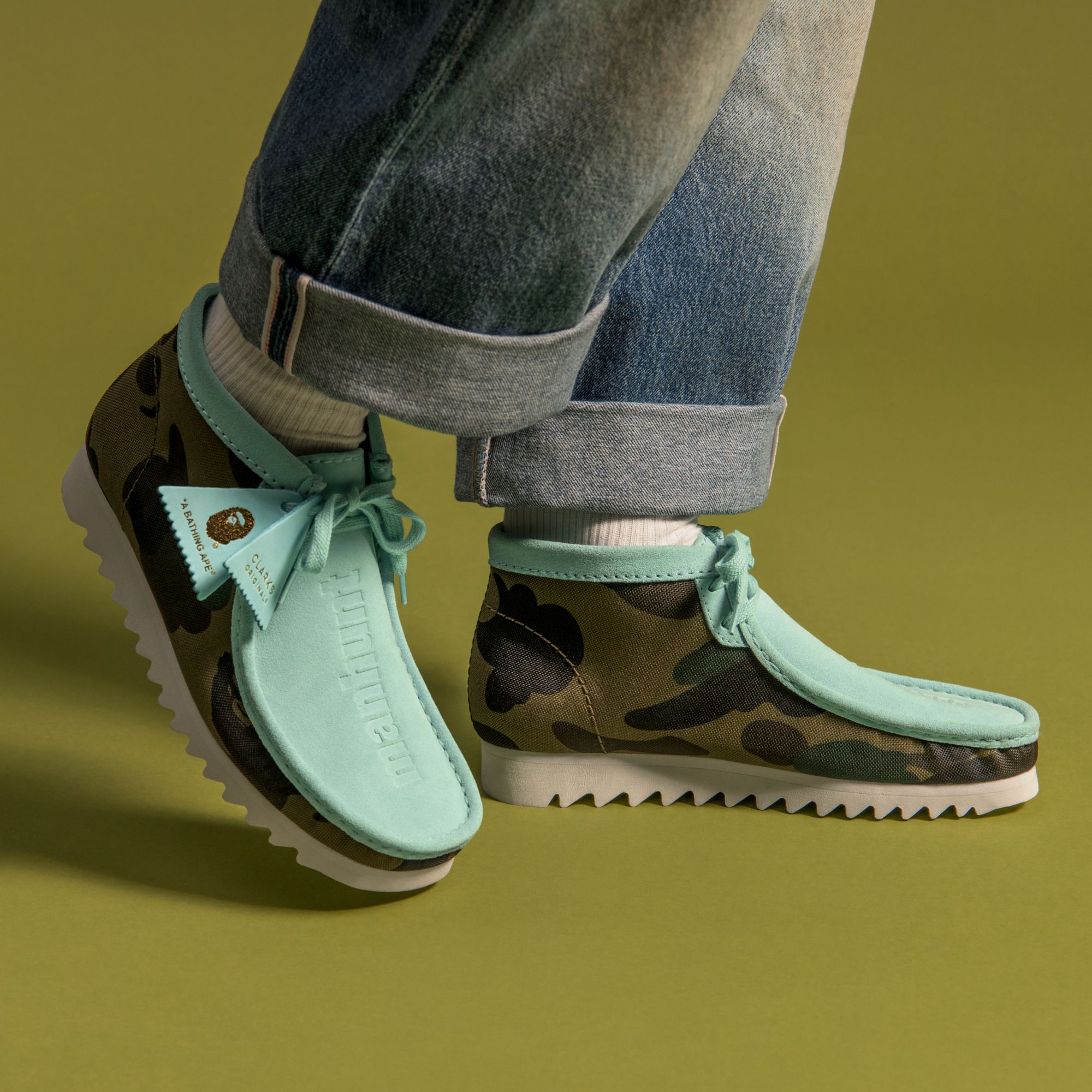 Clarks Originals Wallabee Bape Light Blue Combi (26149862)