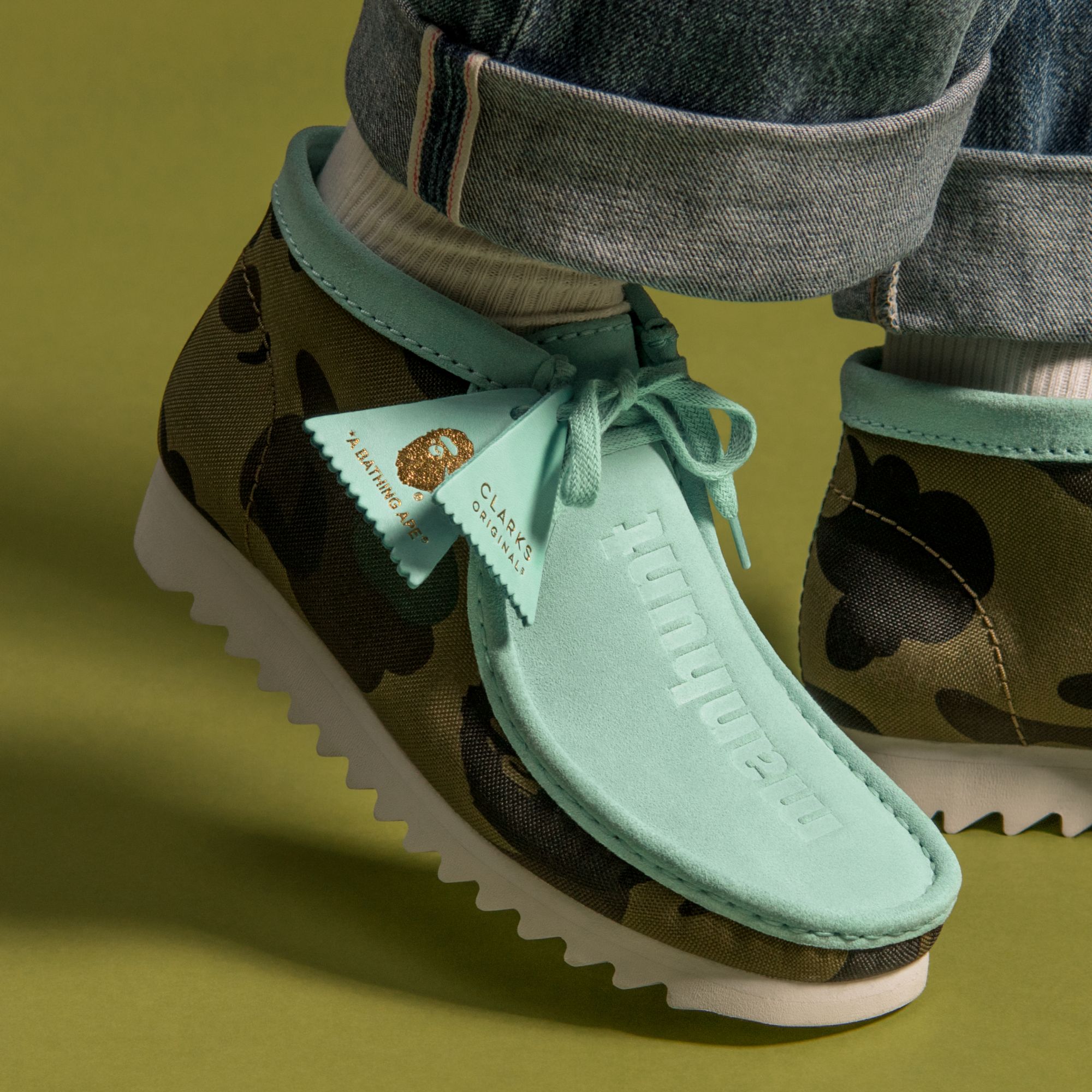Clarks Originals Wallabee Bape Light Blue Combi (26149862)