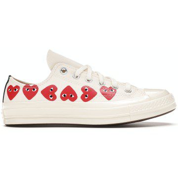 Converse Chuck Taylor All-Star 70 Ox Comme des Garcons Play Multi-Heart White (162975C)