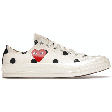Converse Chuck Taylor All-Star 70 Ox Comme des Garcons PLAY Polka Dot White (157249C)