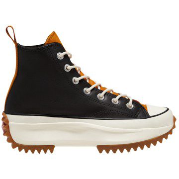 Converse Run Star Hike Hi Leather Black Saffron (Women’s) (568649C)