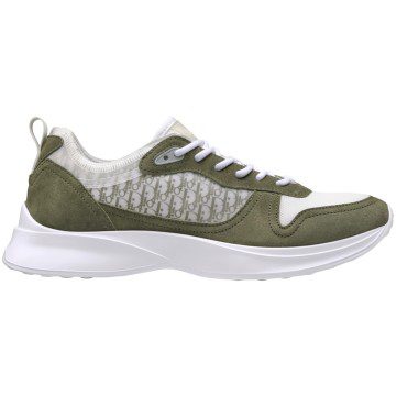 Dior B25 Low Top Olive White Olive Dior Oblique Jacquard (3SN283ZMI06639)