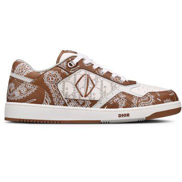 Dior B27 Low Coffee White CD Paisley White Dior Oblique (3SN272ZOF_H760)