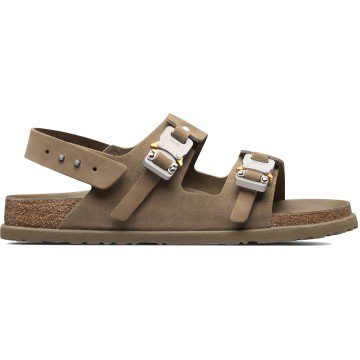 Dior by Birkenstock Sandale Milano Khaki Nubuck Calfskin (3SA117ZSG_H620)