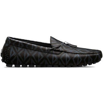 Dior Mocassin Black CD Diamond Leather (3LO133ZWX_H900)