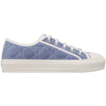 Dior Walk’N’Dior Low Top Blue Faded Cannage Embroidered Denim (Women’s) (KCK281CQR_S17N)