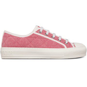 Dior Walk’N’Dior Low Top Pink Faded Cannage Embroidered Denim (Women’s) (KCK281CQR_S59P)