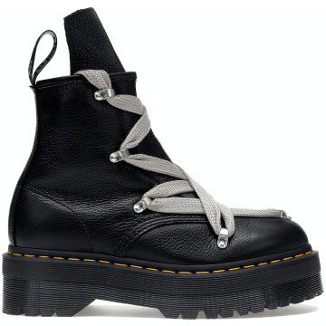 Dr. Martens 1460 Quad Leather Sole Pentagram Jumbo Lace Boot Rick Owens Black (DM02B3803 7001 09)