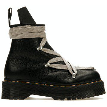 Dr. Martens 1460 Quad Leather Sole Pentagram Wrap Lace Boot Rick Owens Black (DM02B3803 7001)