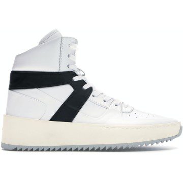 Fear Of God Basketball Sneaker Leather White Black (FG01S18U-LELE-0199)