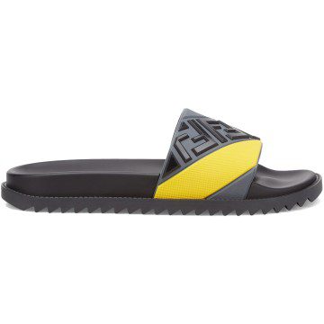 Fendi Slides Multicolor Grey Yellow (7X1377AF5MF1DVQ)