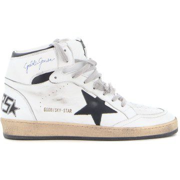 Golden Goose SkyStar Leather White Black (GMF00230F00219010283)