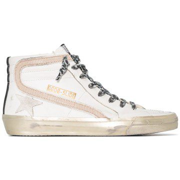 Golden Goose Slide White Black Taupe (Women’s) (GWF00115F00245210874)