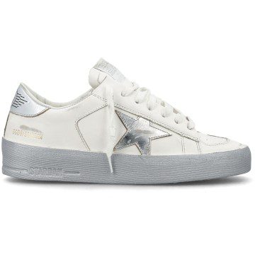 Golden Goose Stardan White Silver-tone (Women’s) (GWF00128F00218780185)