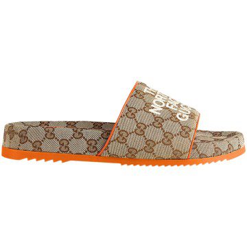 Gucci x The North Face GG Slide Orange Beige Ebony Original GG Canvas (679947 2HKMO 9770/679904 2HKM0 9770)