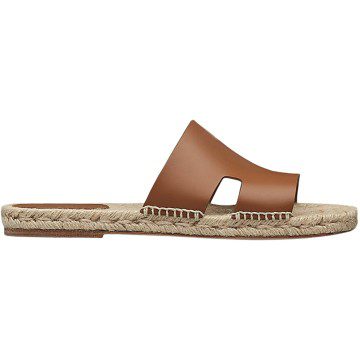 Hermes Antigua Espadrille Natural Safari Calfskin Leather (H201485Z)