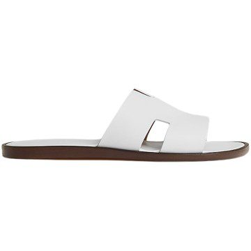 Hermes Izmir Sandal Blanc Smooth Calfskin Leather (H041141Z)