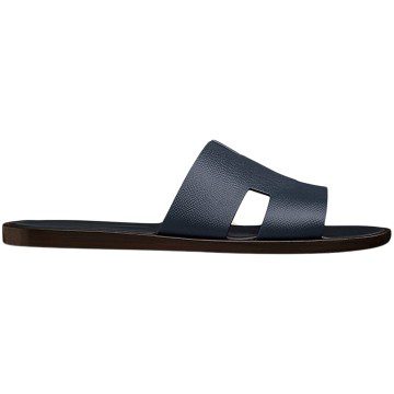 Hermes Izmir Sandal Marine Brown Epsom Leather (H152415Z)