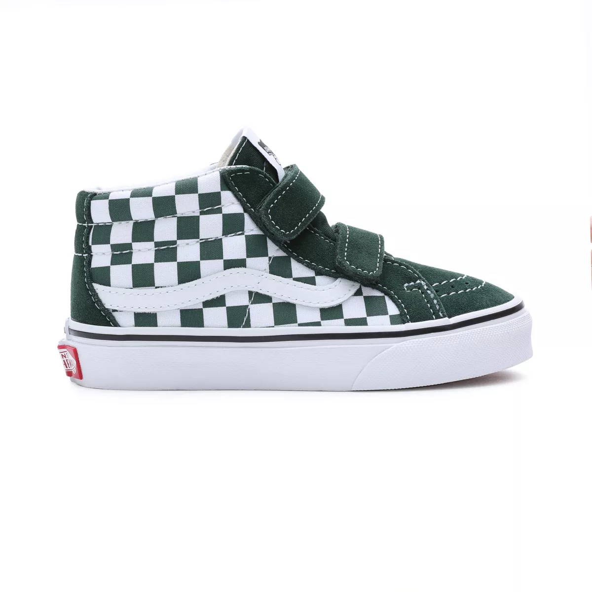 VANS Checkerboard Sk8-mid Reissue Met Klittenband Voor Kinderen Groen (VN00018TBD6)