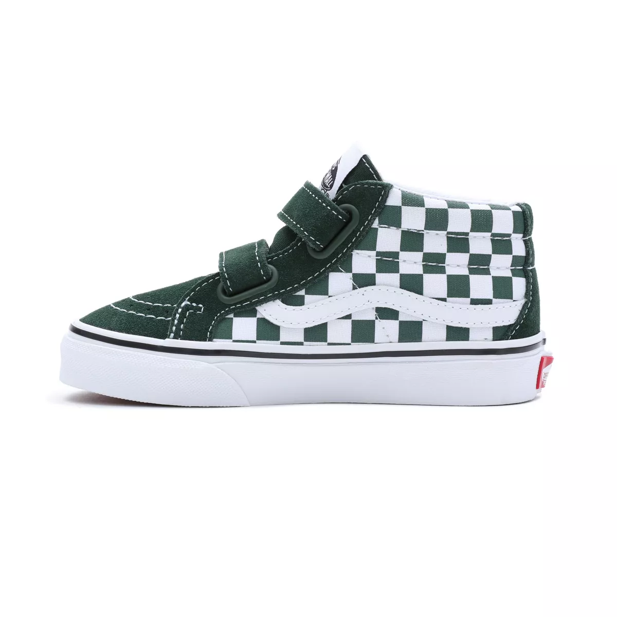 VANS Checkerboard Sk8-mid Reissue Met Klittenband Voor Kinderen Groen (VN00018TBD6)
