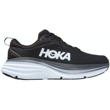 Hoka One One Bondi 8 Black White (Women’s) (1127952-BWHT)