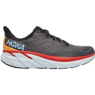 Hoka One One Clifton 8 Anthracite Castlerock Red (Wide) (1121374-ACTL)