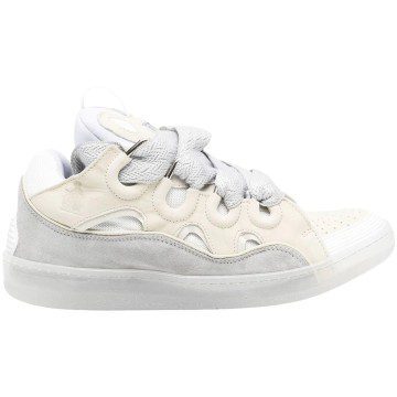 Lanvin Curb Sneaker White Beige (FM-SKRK11-TRAGA22)