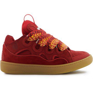 Lanvin Leather Curb Poppy Red (FM-SKRK11-DRAG-E2237)