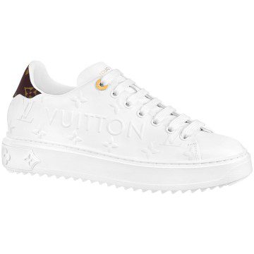 Louis Vuitton Time Out Debossed LV Monogram Leather White White (Women’s) (1AAP6H)