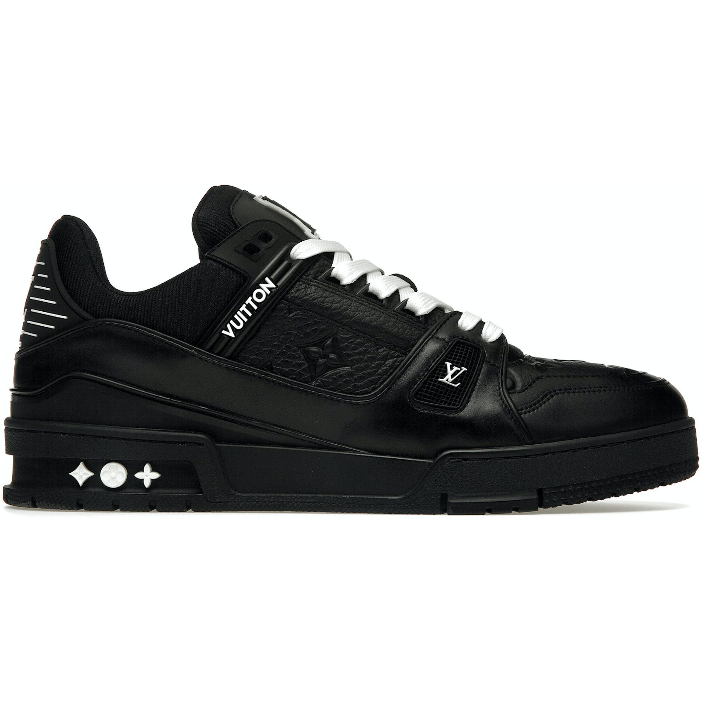 Louis Vuitton Trainer Black Embossed Monogram (1AAREY)