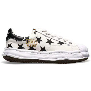 Mihara Yasuhiro Blakey OG Sole Canvas Low Atmos Star Print White (C09FW710-WHT)