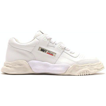 Mihara Yasuhiro Parker Leather Low White (A008FW702-White)