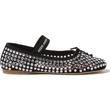 Miu Miu Ballerinas Black Satin (5F855D_2AWL_F0002_F_M005)
