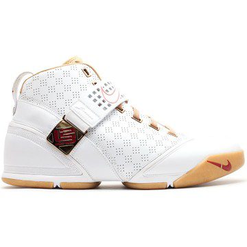 Nike LeBron 5 White Crimson Metallic Gold (317253-171)