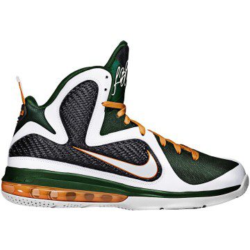 Nike LeBron 9 Miami Hurricanes (469764-102)