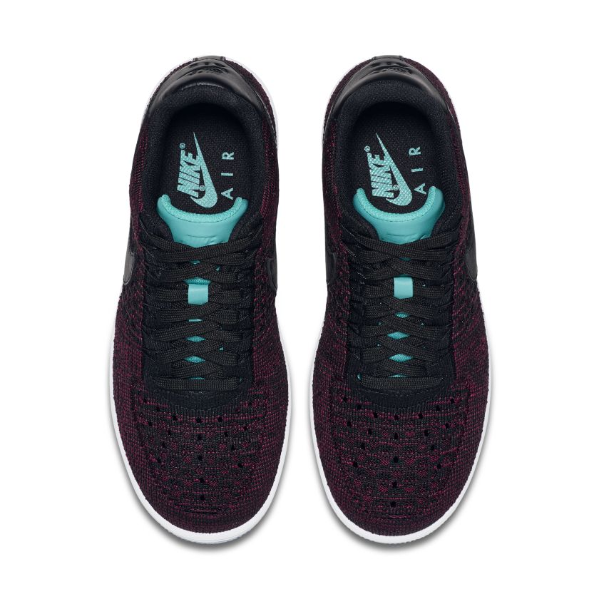 Nike Af1 Flyknit Low Black Black Team Red (Women’s) (820256-002)