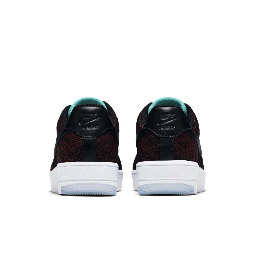 Nike Af1 Flyknit Low Black Black Team Red (Women’s) (820256-002)