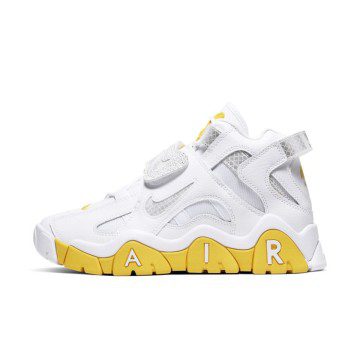 Nike Air Barrage Mid White Chrome Yellow (Women’s) (CJ9574-100)