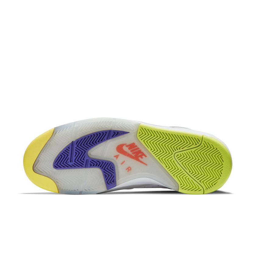 Nike Air Flight Lite High White/Metallic Silver-Hyper Grape (329984-100)