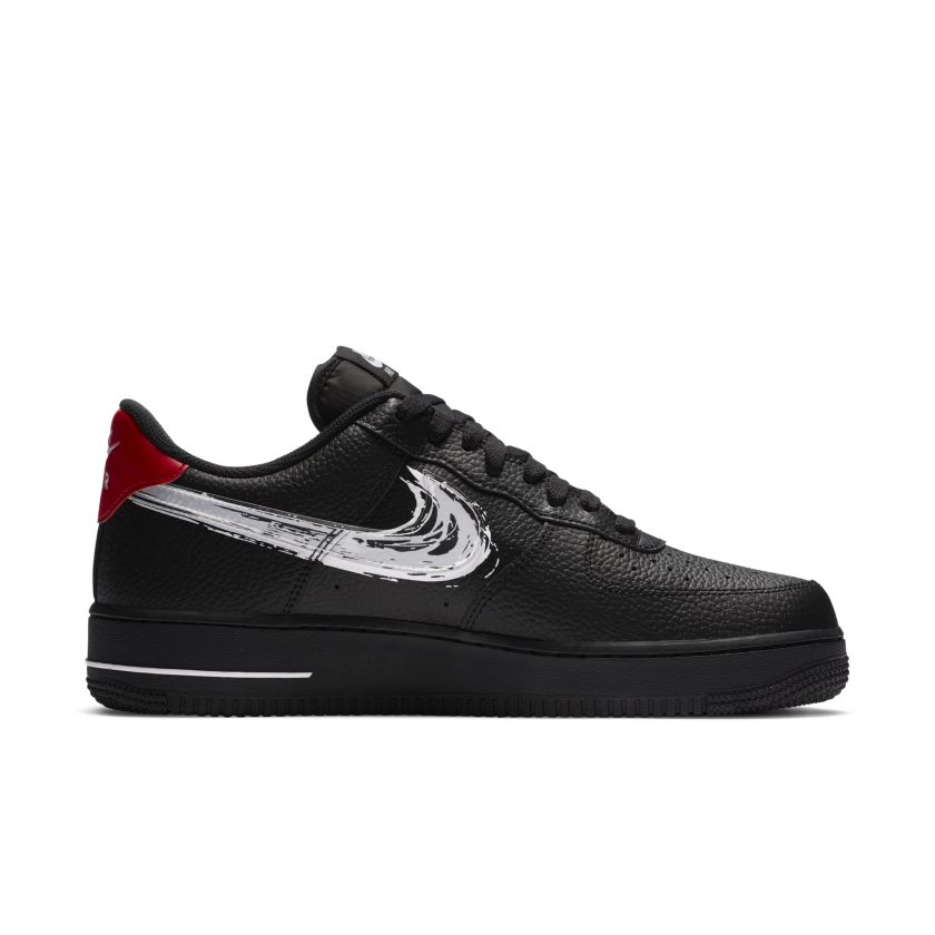 nike air force 1 low brushstroke black