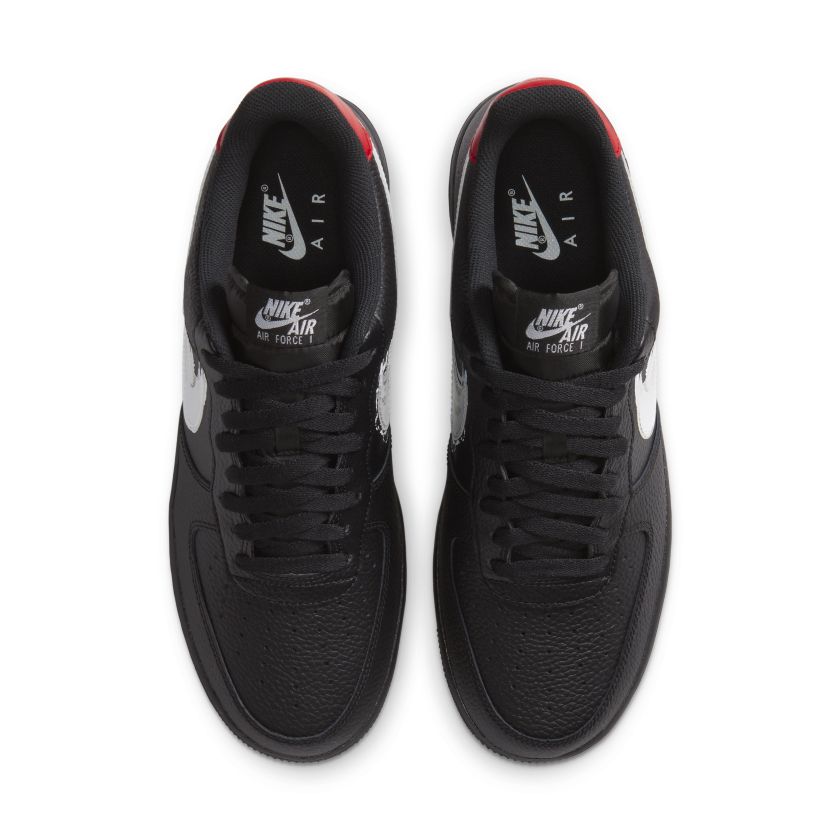 nike air force 1 low brushstroke black