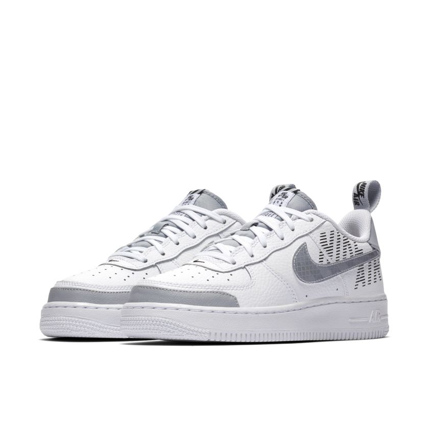 Nike Air Force 1 Low LV8 White Wolf Grey (GS) (BQ5484-100)