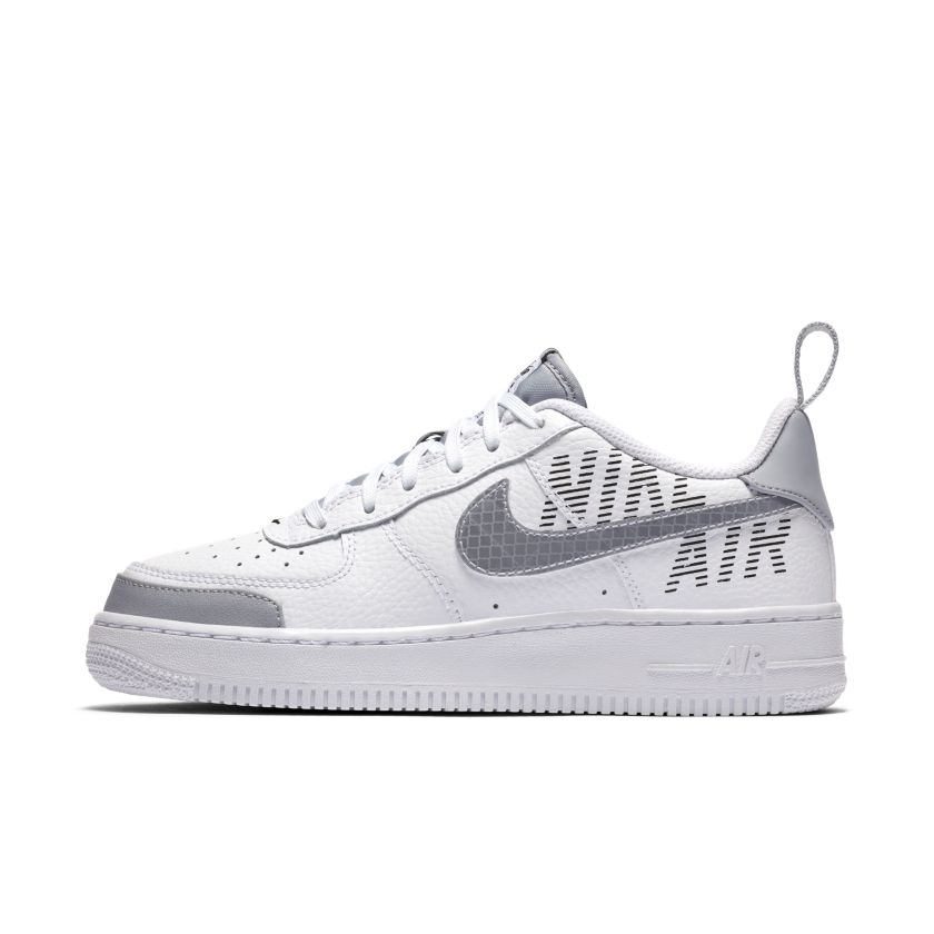 Nike Air Force 1 Low LV8 White Wolf Grey (GS) (BQ5484-100)
