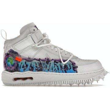 Nike Air Force 1 Mid Off-White Graffiti White (DR0500-100)